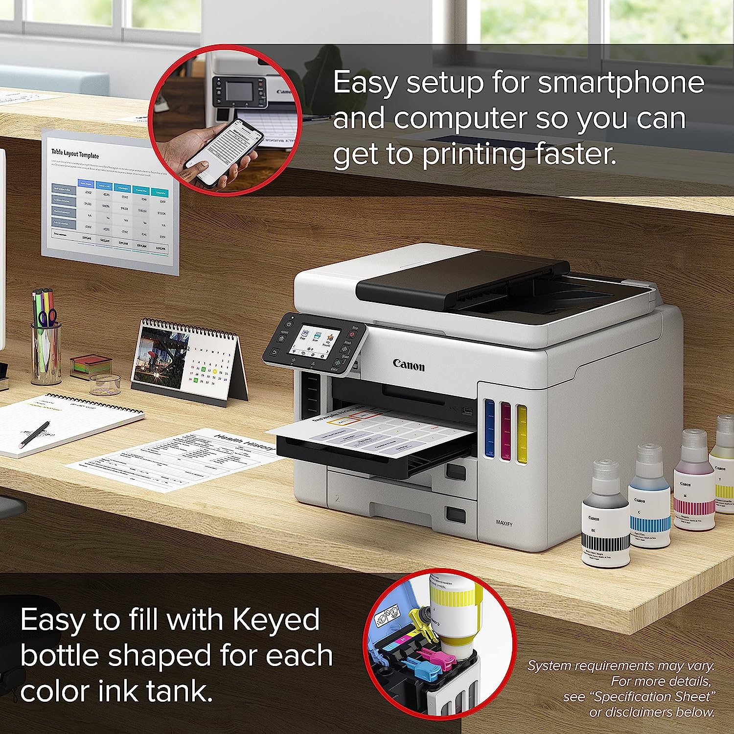 Canon MAXIFY GX7021 Wireless MegaTank Small Office All-in-One Printer - Image 4